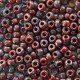 Miyuki seed beads 8/0 - Opaque picasso red 8-4513